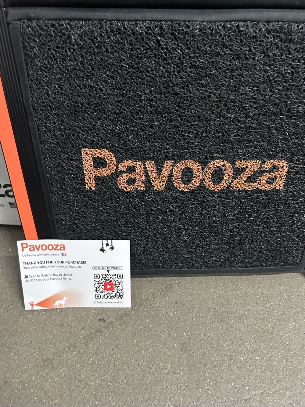 Portable Dog Ramp - Orange & Black - Picture 3 of 6